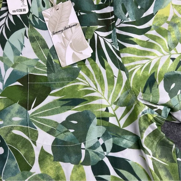 Tommy Bahama NWT $128 Coconut Point Palma Fresca Large Dark Monstera - Picture 11 of 16